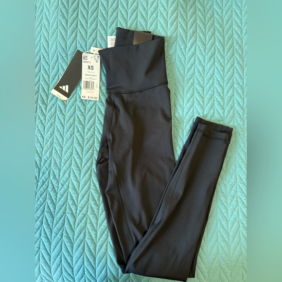 Adidas Women's Optime Training Leggings | Color: Black | Size: XS | NWT - Picture 1 of 4
